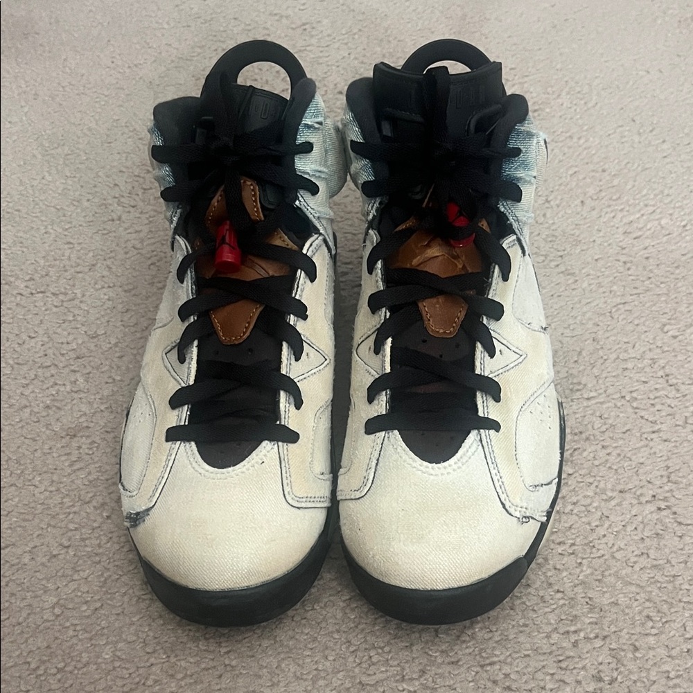 Jordan retro 6 denim distressed/bleached